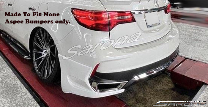 Custom Acura MDX  SUV/SAV/Crossover Rear Lip/Diffuser (2017 - 2020) - $650.00 (Part #AC-011-RA)